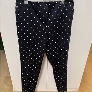 Tommy Hilfiger Navy Pants with White Dots